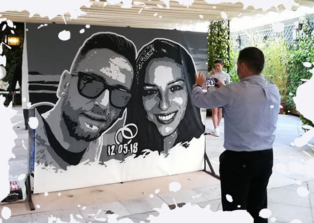 Eventos personalizados con graffiti